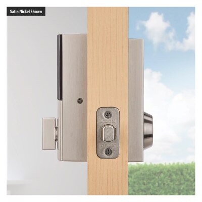 Kwikset SmartCode 916 Zigbee Contemporary Touchscreen Deadbolt with Home Connect, Matte Black